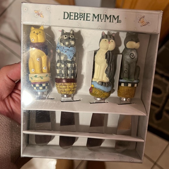 Debbie Mumm Cat Cheese Spreaders - Picture 1 of 1